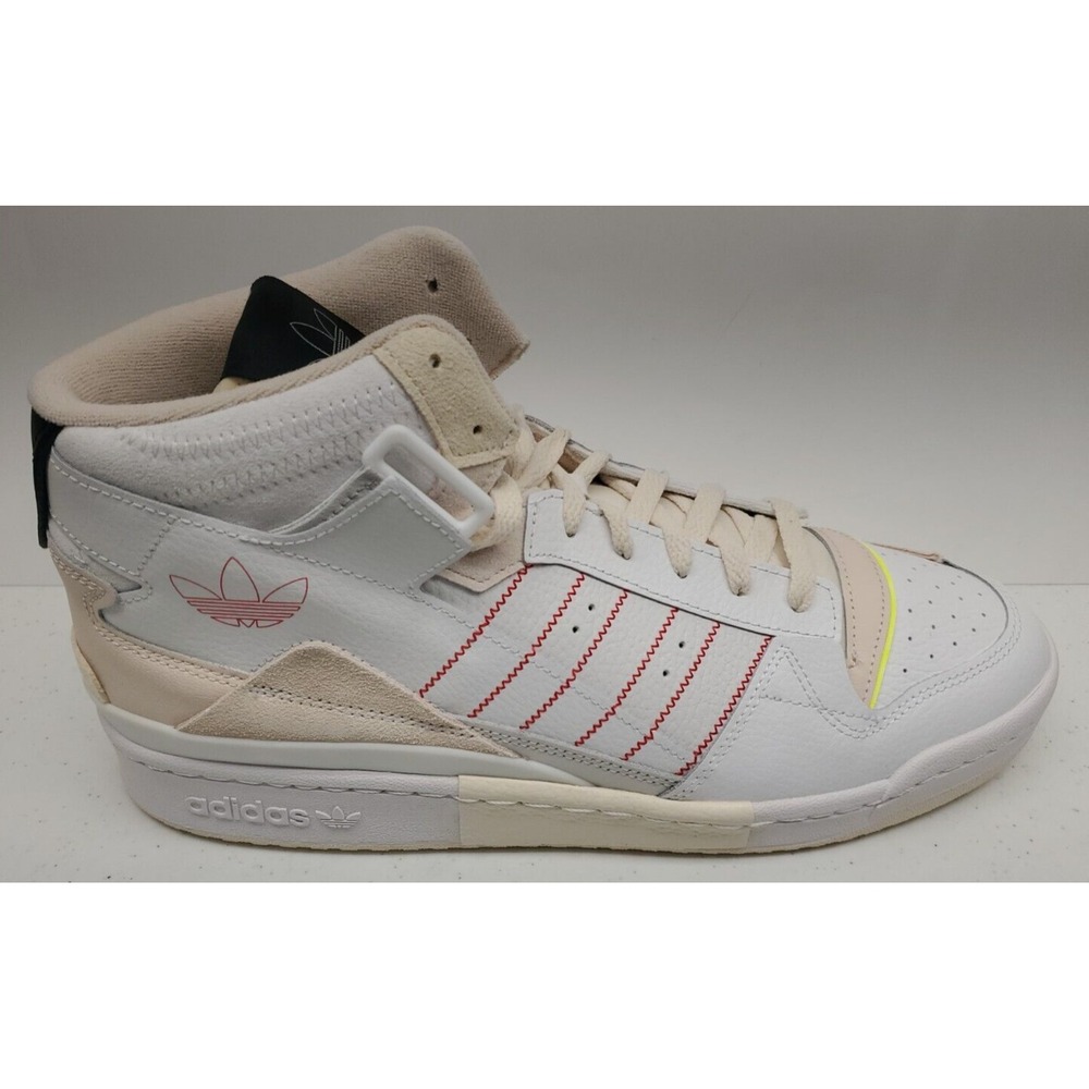 Adidas Men's Forum Exhibit Mid White + Cream Sneakers GZ0946 Size 11.5M NEW